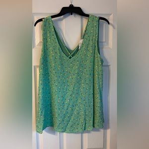 White Birch NWT green lemon tank size XL